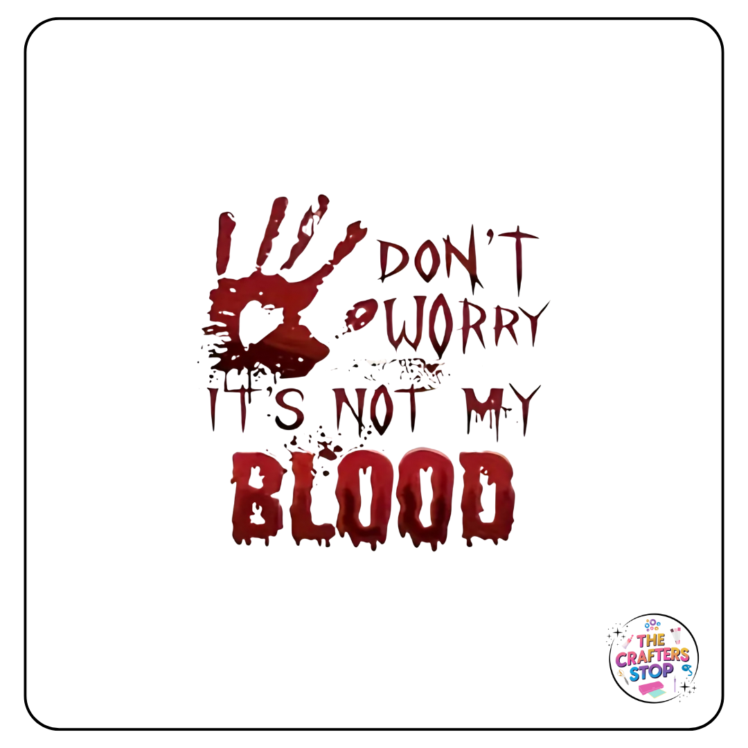 Halloween DTF Iron On Transfer - Blood