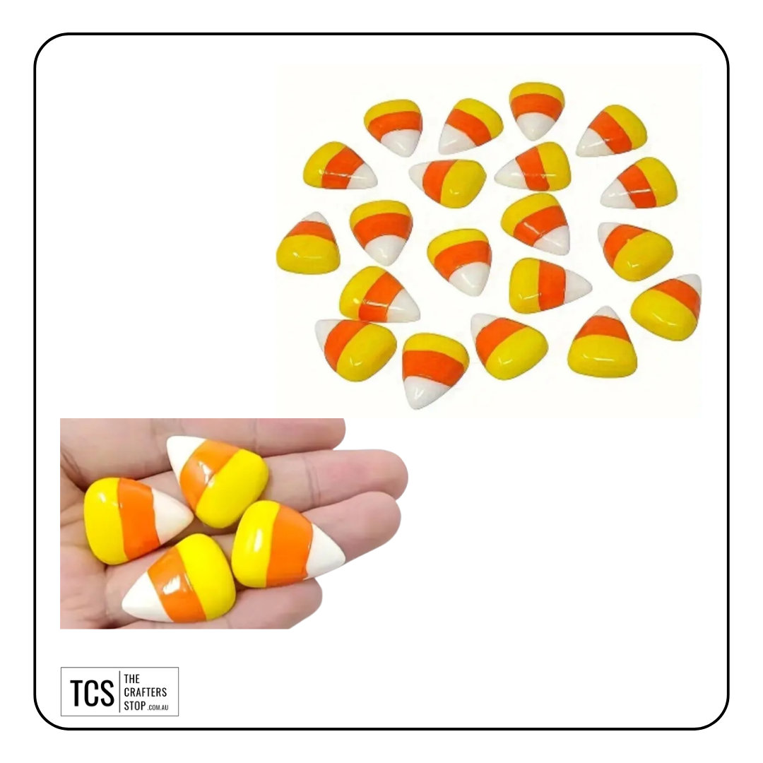 Halloween Resin Candy Corn Embellishments