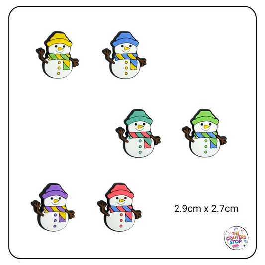 Christmas Snowman Focal Beads
