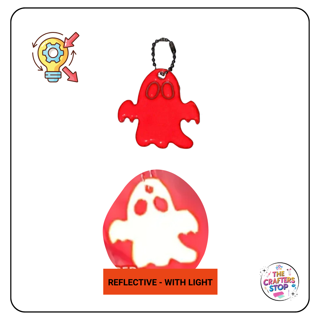 Cute Reflective Ghost Keyring