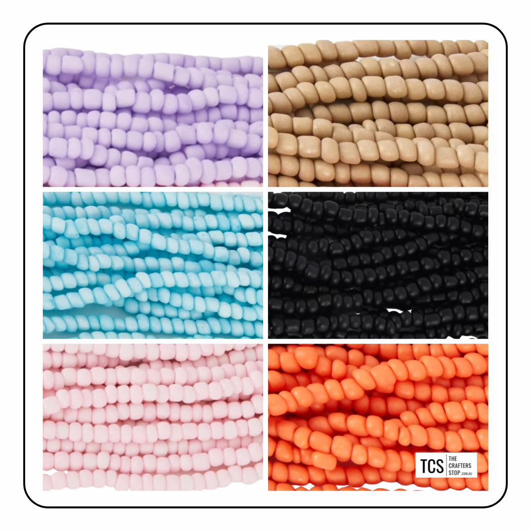 Glass Seed Beads 4mm
