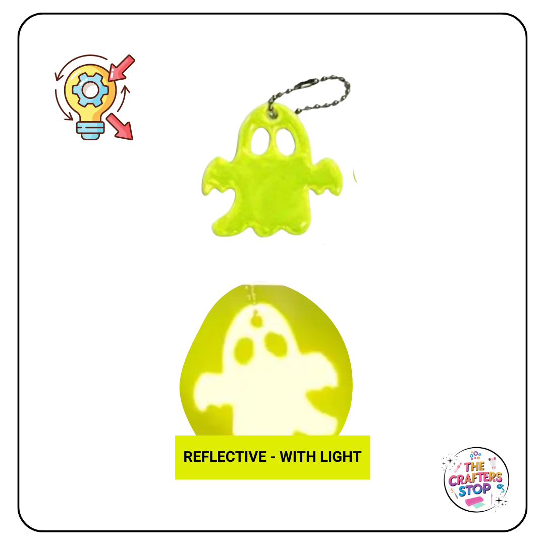Cute Reflective Ghost Keyring
