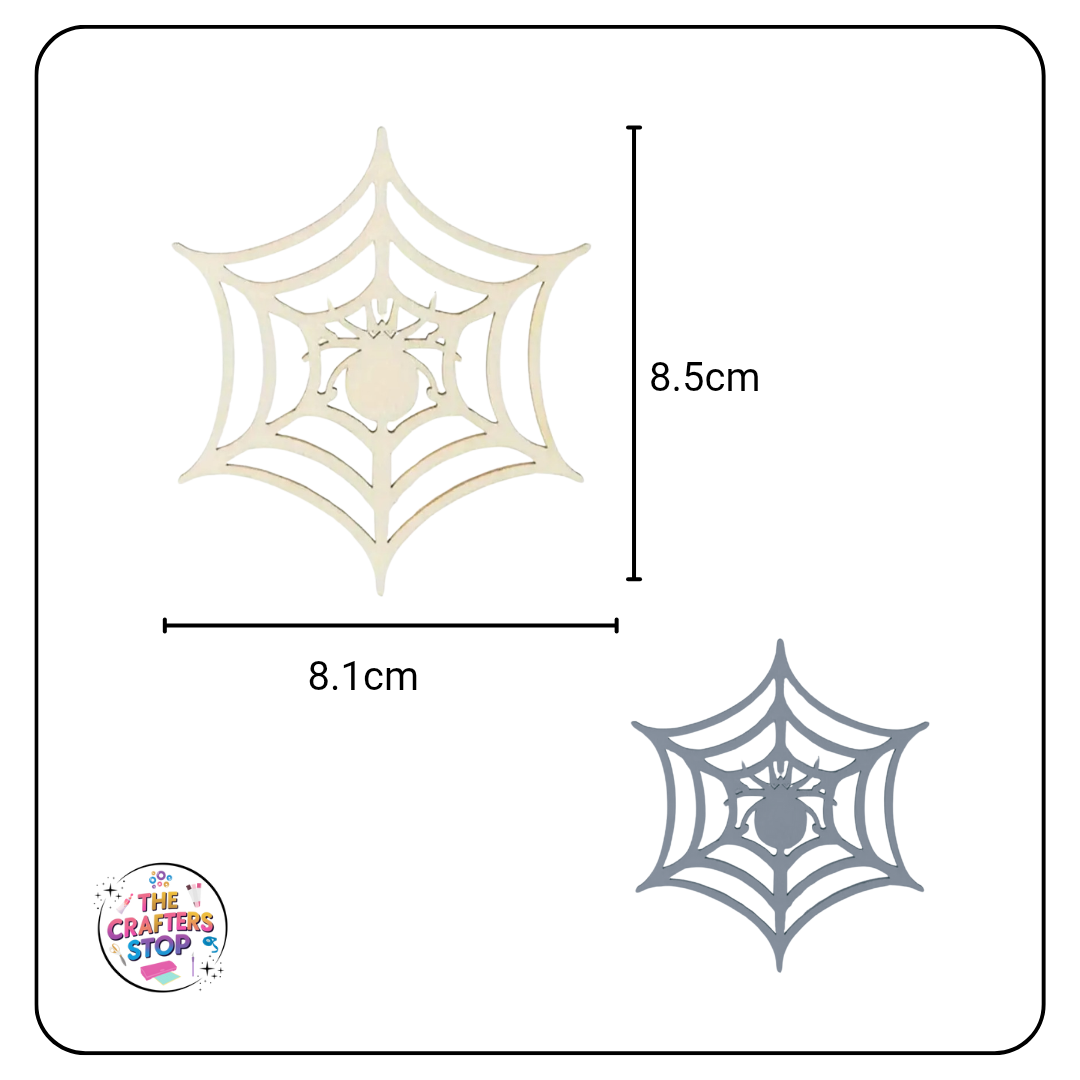 Halloween Wooden Cutout Shapes - Spiderwebs