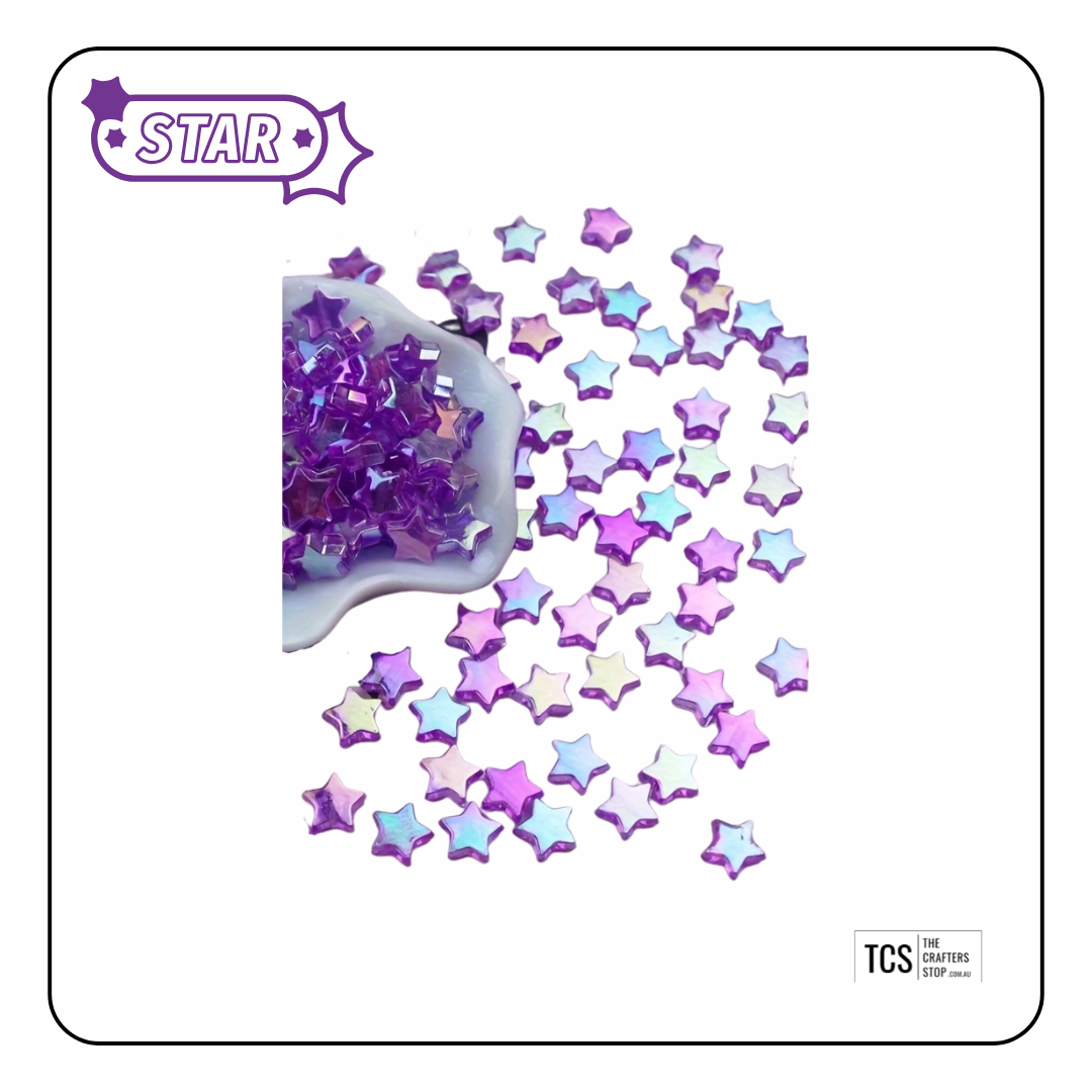 Irridesent Star Beads
