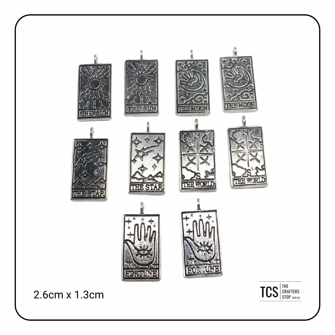 Metal Tarot Charms (Silver/Gold)