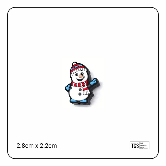 Christmas Snowman Focal Beads