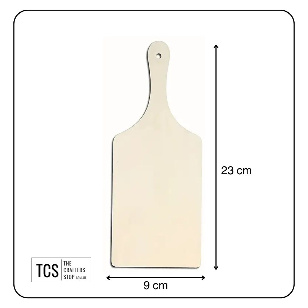 Blank Craft Wooden Paddle Shaped Board