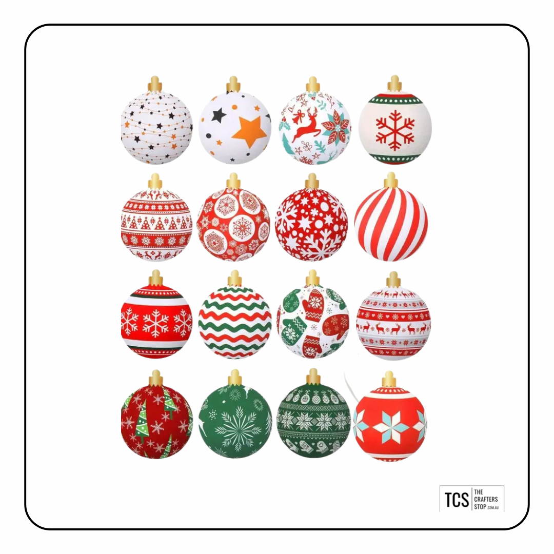 Christmas Bauble/Ornaments Scrapbooking Stickers