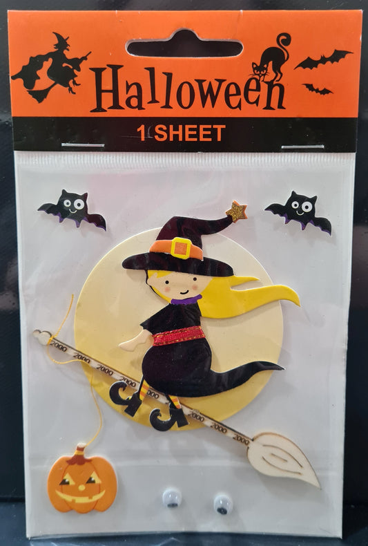 3D Halloween Stickers (Assorted Designs)