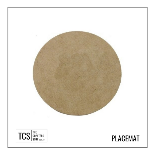 25cm Round Wooden Placemat