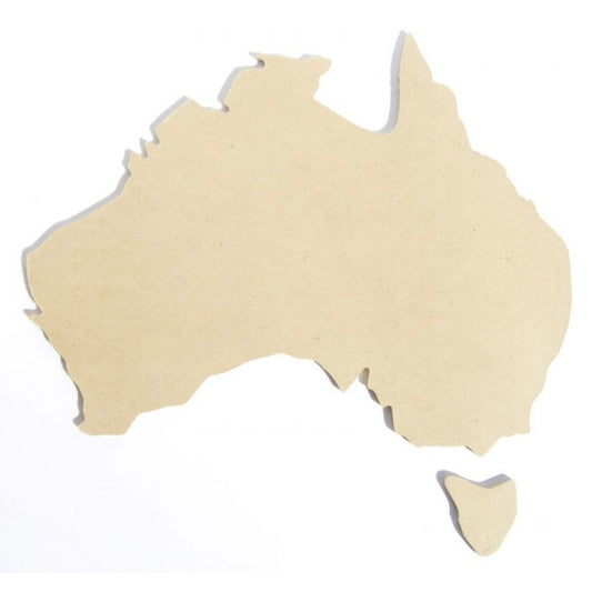 MDF Blank Australia Map Cutout
