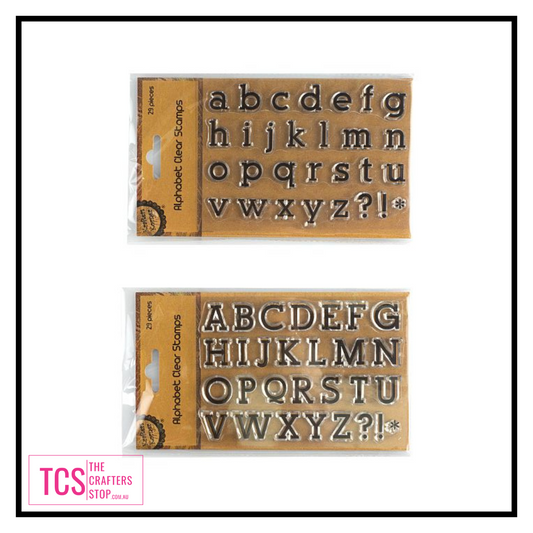 Clear Alphabet Stamp Sets