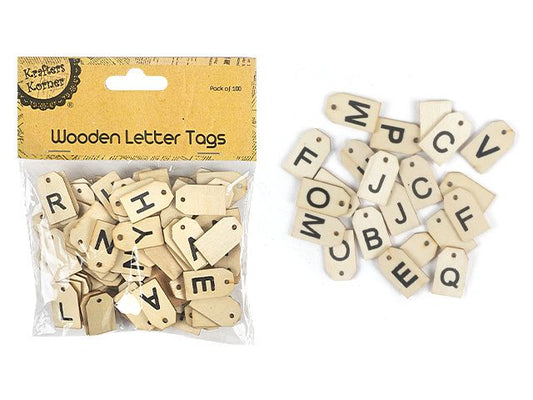 Scrabble Style Wooden Letter Tags