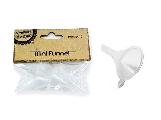 Plastic Clear Craft Funnels - Pack of 2