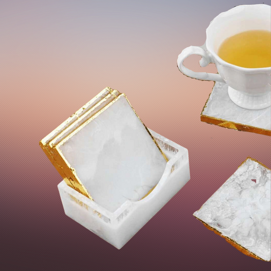 Resin Silicone Square Coaster and Holder Set Mould