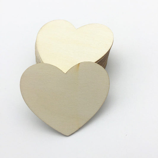 Wooden Love Heart Blank (2 Pack)