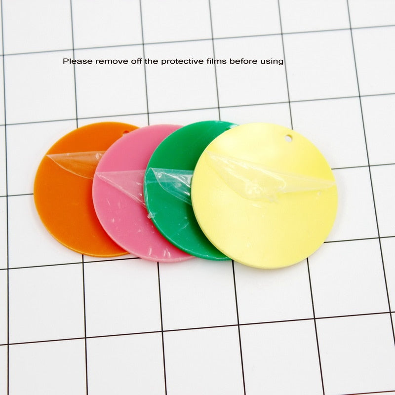 Round/Circle Acrylic Blanks (Great for Keyrings)