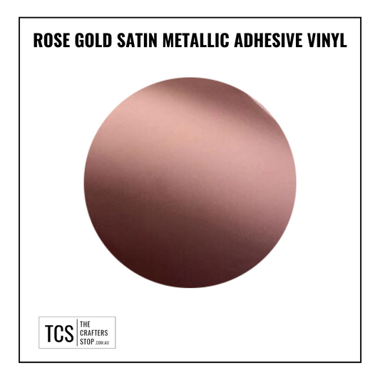 Rose Gold Satin Metallic Adhesive Vinyl