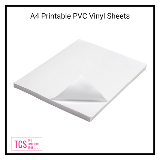 A4 Printable PVC Adhesive VINYL Sheets - Laser