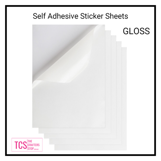 A4 Printable Adhesive Sticker Paper Sheets (Glossy/Matte)