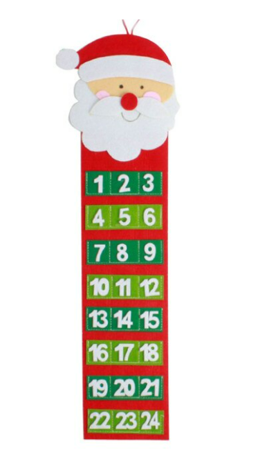 Slim Christmas Felt Advent Calendars