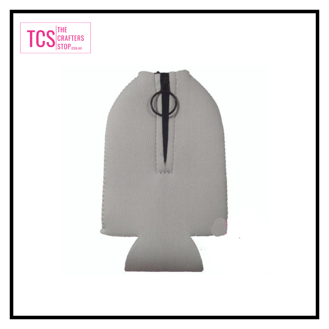 Zippered Blank Stubby/Bottle Holders