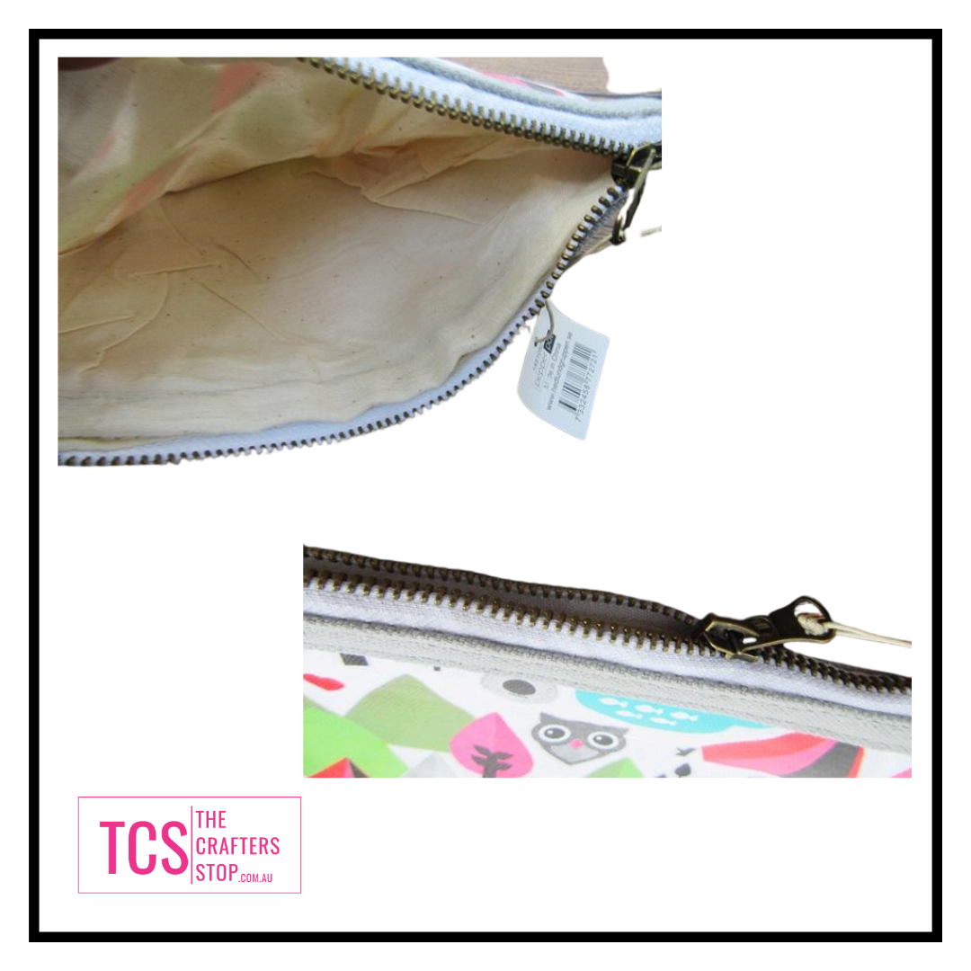Owl Hemp/Cloth Makeup/Pencil Bag