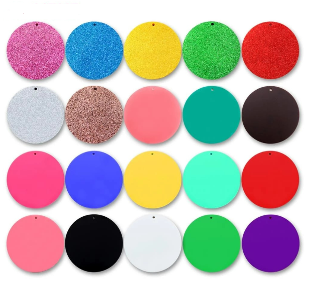 Round/Circle Acrylic Blanks (Great for Keyrings)