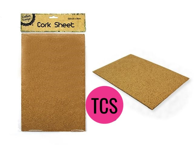 Craft Cork Sheet 20 x 30cms