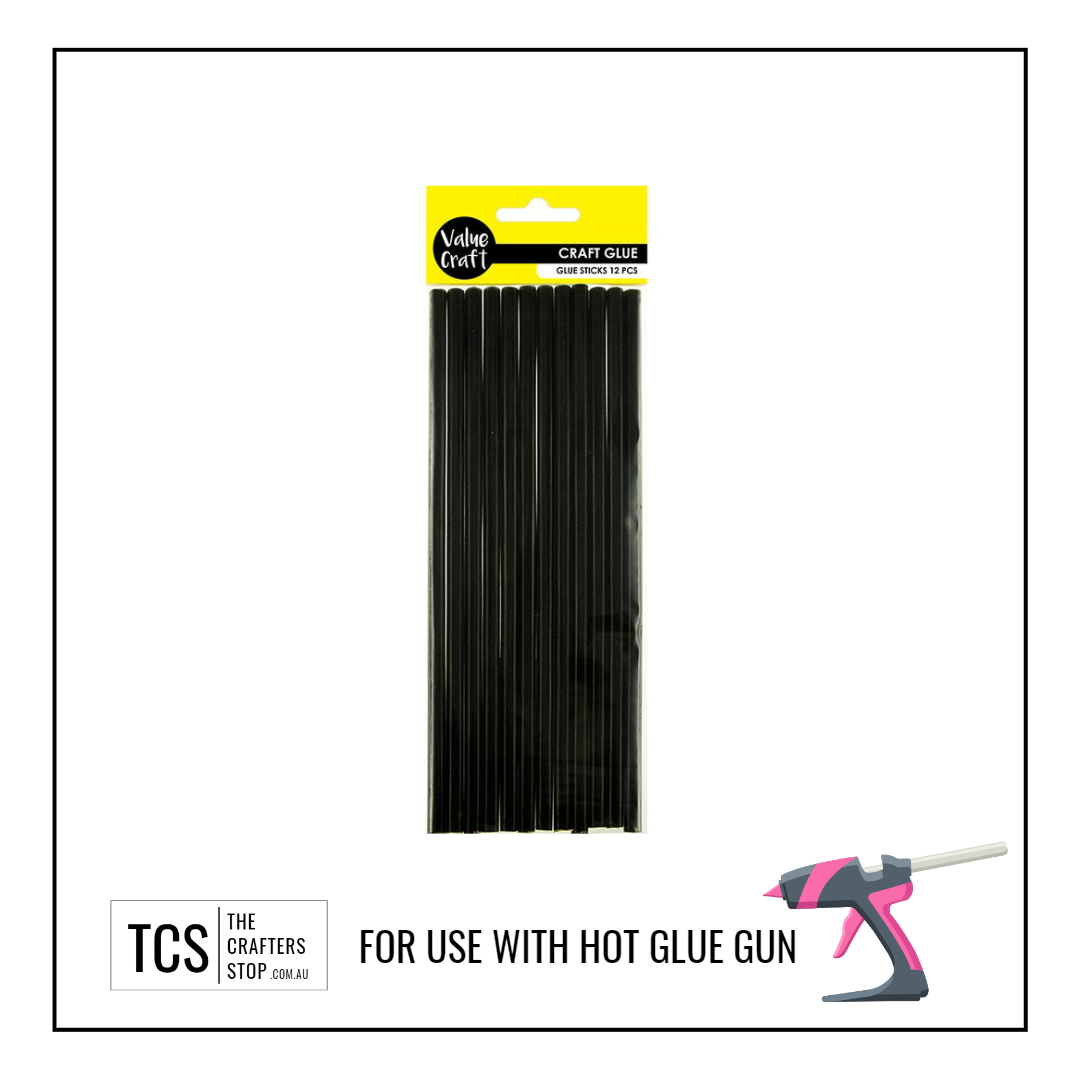 Black Hot Glue Gun Sticks 12 pcs – The Crafters Stop