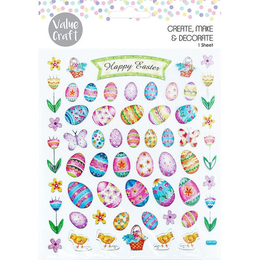 Sheet of Easter Foil Stickers - Many Designs