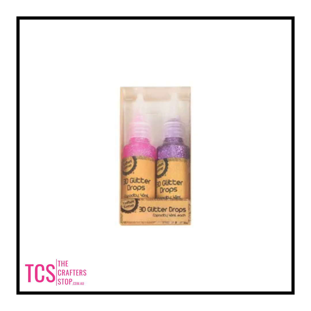 3D Glitter Drops