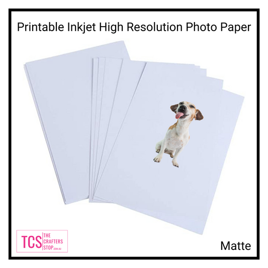 A4 High Resolution Matte Inkjet Photo Paper