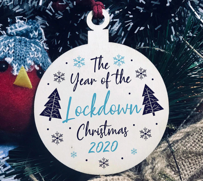 10cm Hanging Wooden Christmas Baubles