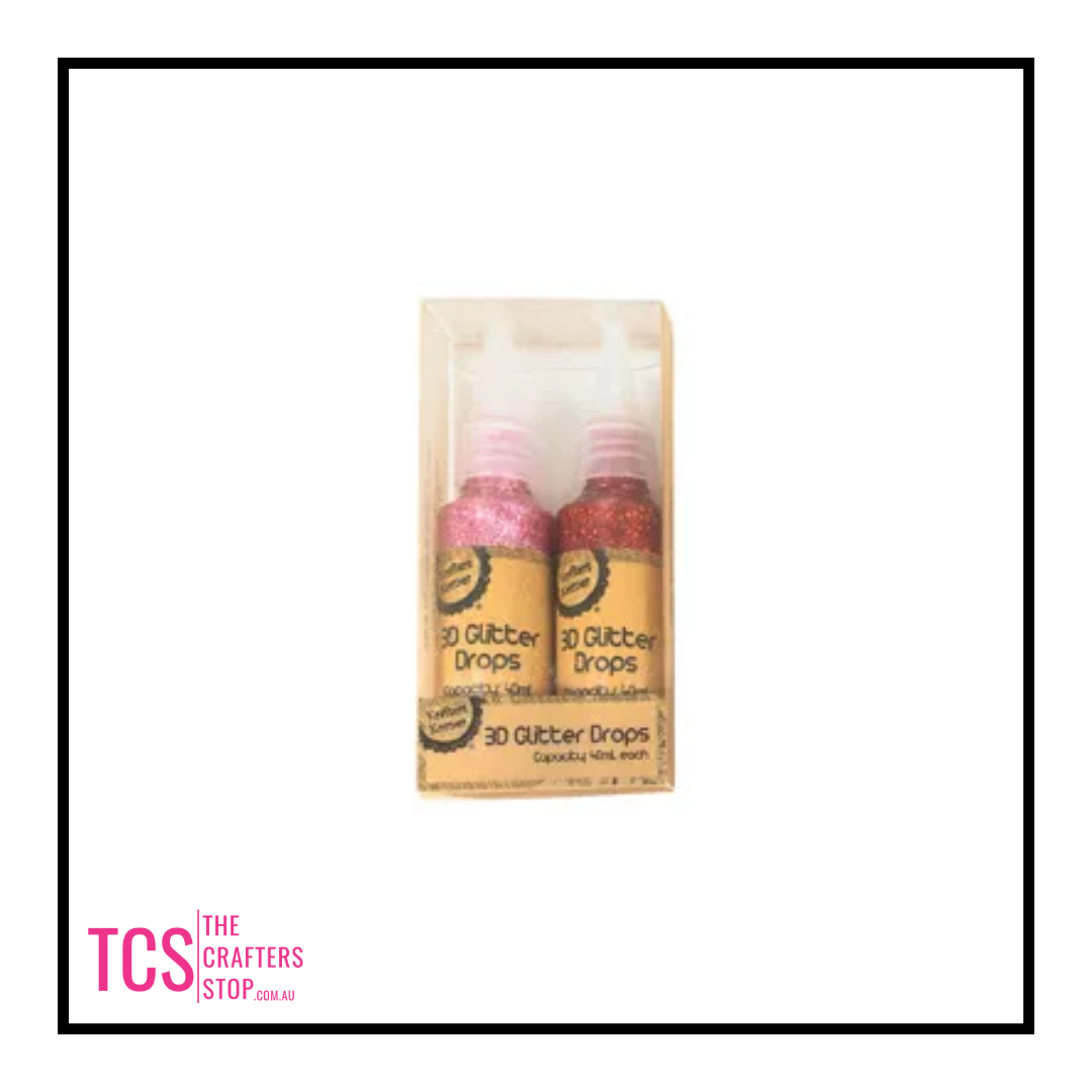 3D Glitter Drops
