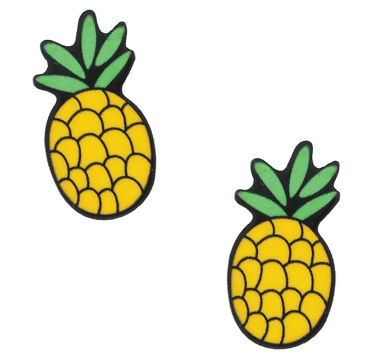 Acrylic Pineapple Embellishments - 5pcs