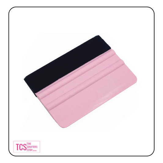 Medium Pink Vinyl Application Squeegee