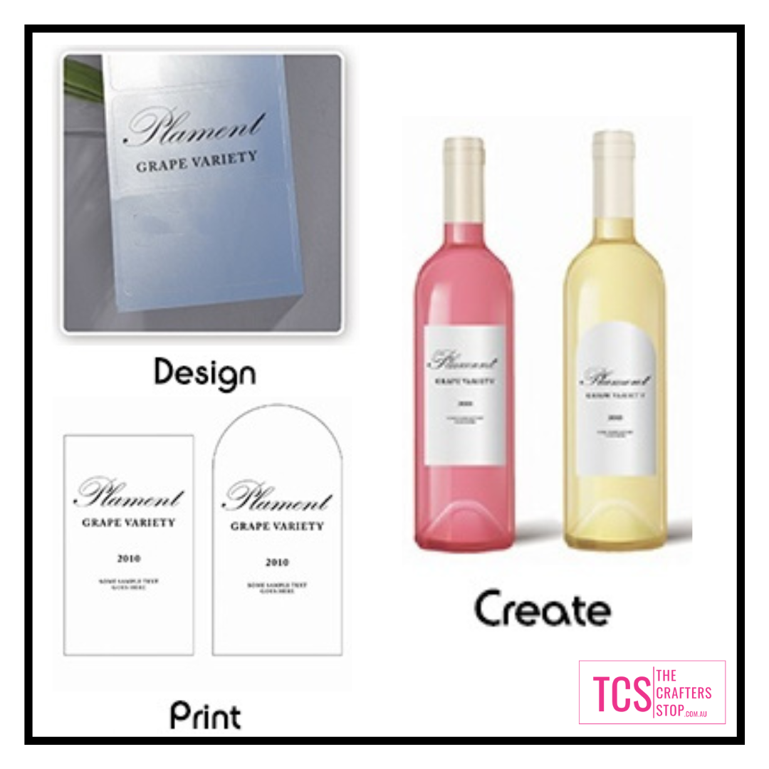 A4 Printable Metallic Glossy Silver PP Adhesive Vinyl Sheets - Inkjet