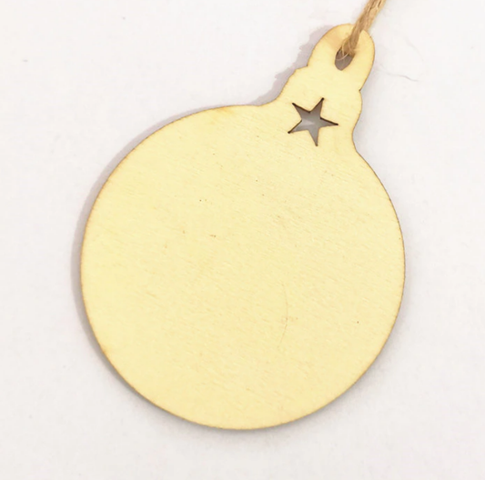Wooden Christmas Bauble Blank