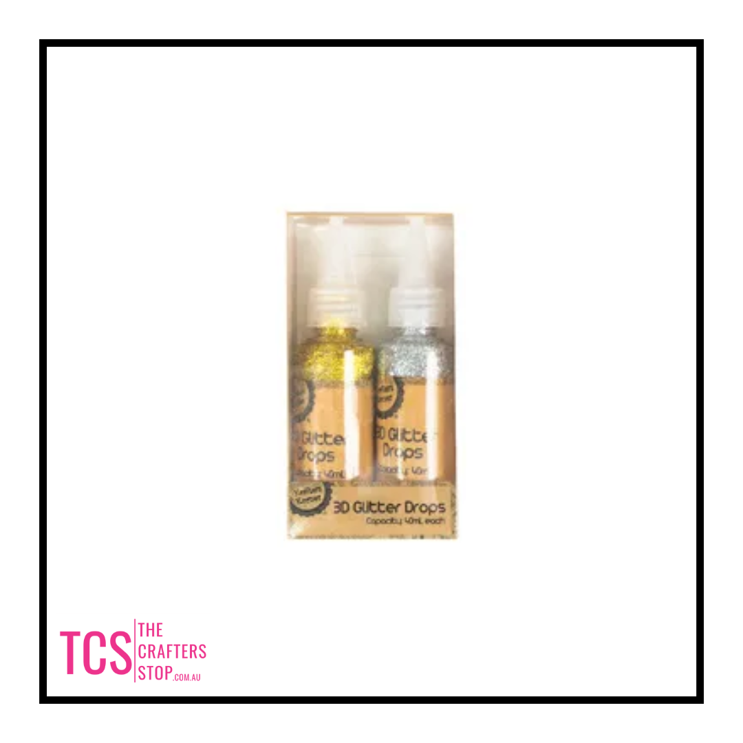3D Glitter Drops