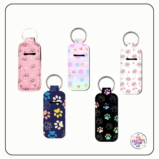 Paw Print Print Chapstick/Lipbalm Holders