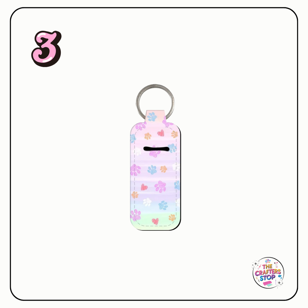 Paw Print Print Chapstick/Lipbalm Holders