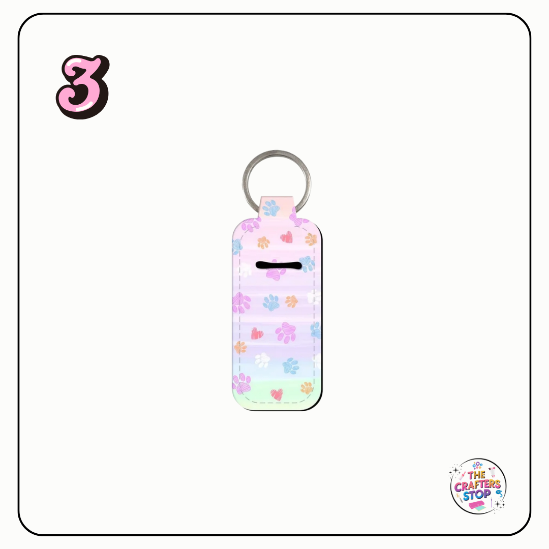 Paw Print Print Chapstick/Lipbalm Holders