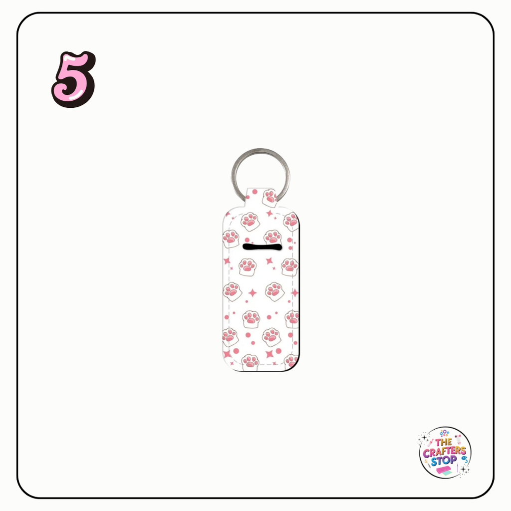 Paw Print Print Chapstick/Lipbalm Holders