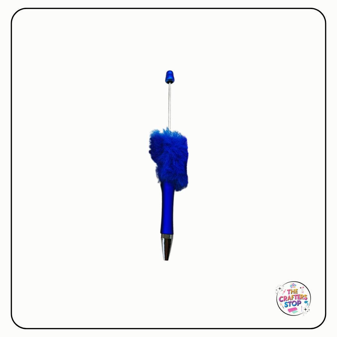 Fluffy Faux Fur DIY Beadeable Pens