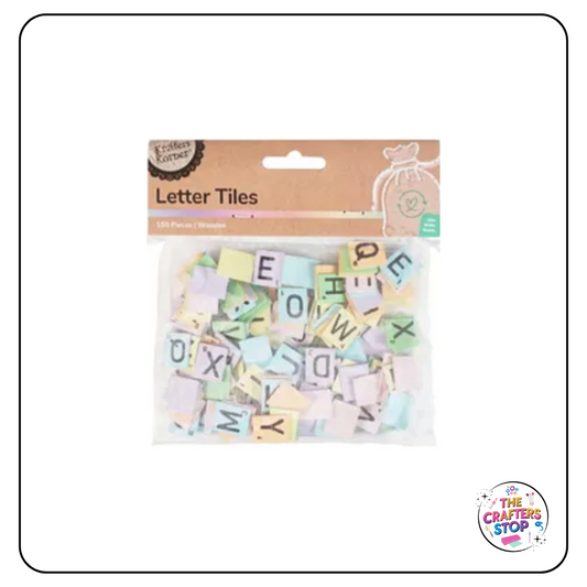 Adhesive Pastel Letter Tiles 150pcs