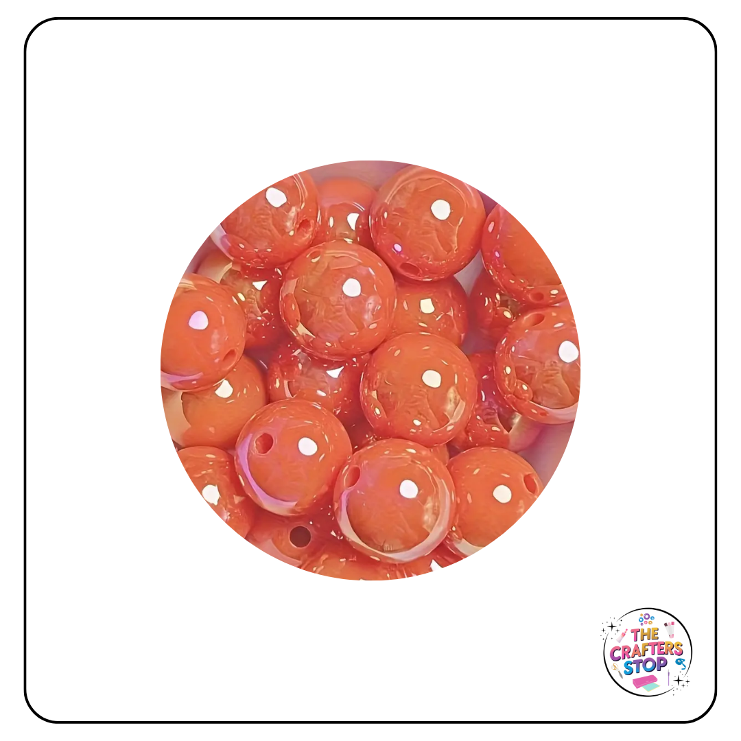 Large Acrylic Iridescent Beads - 14.5mm
