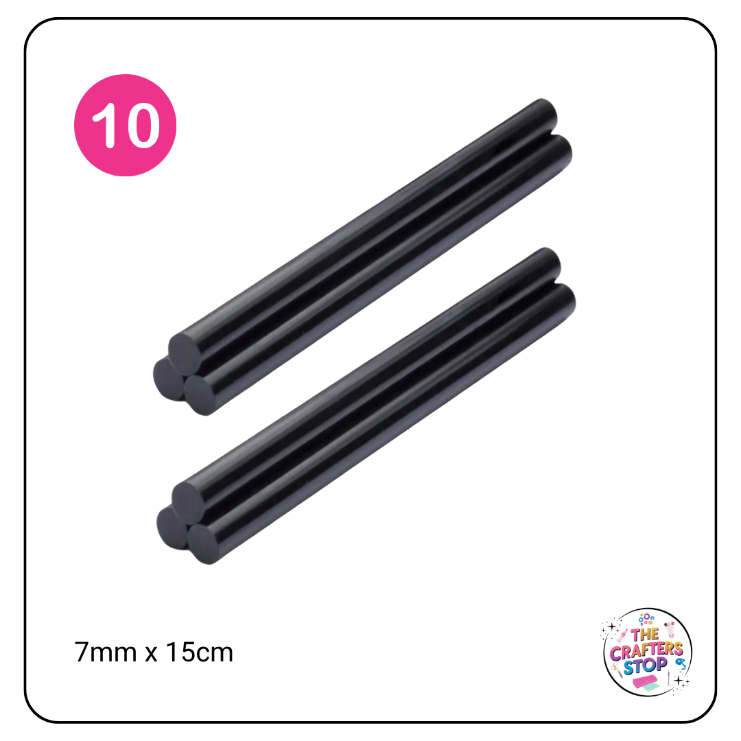 Black Hot Glue Gun Sticks 15cm