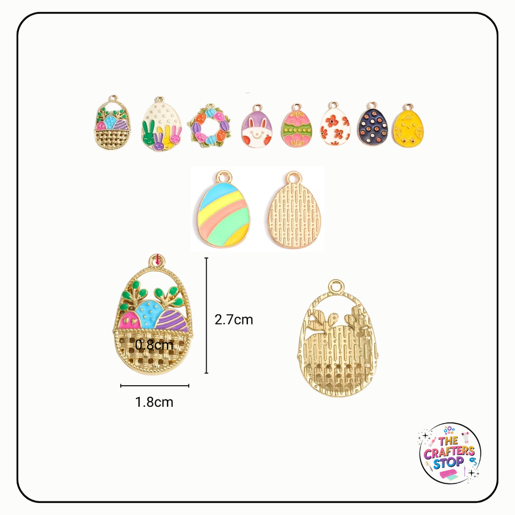 Metal/Enamel Mixed Easter Charms