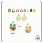 Metal/Enamel Mixed Easter Charms